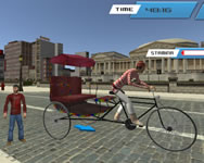 City public cycle rickshaw driving simulator játékok ingyen