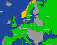 Scatty maps Europe utazás HTML5 játék